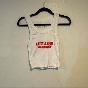 Selena Gomez White Crop Tank